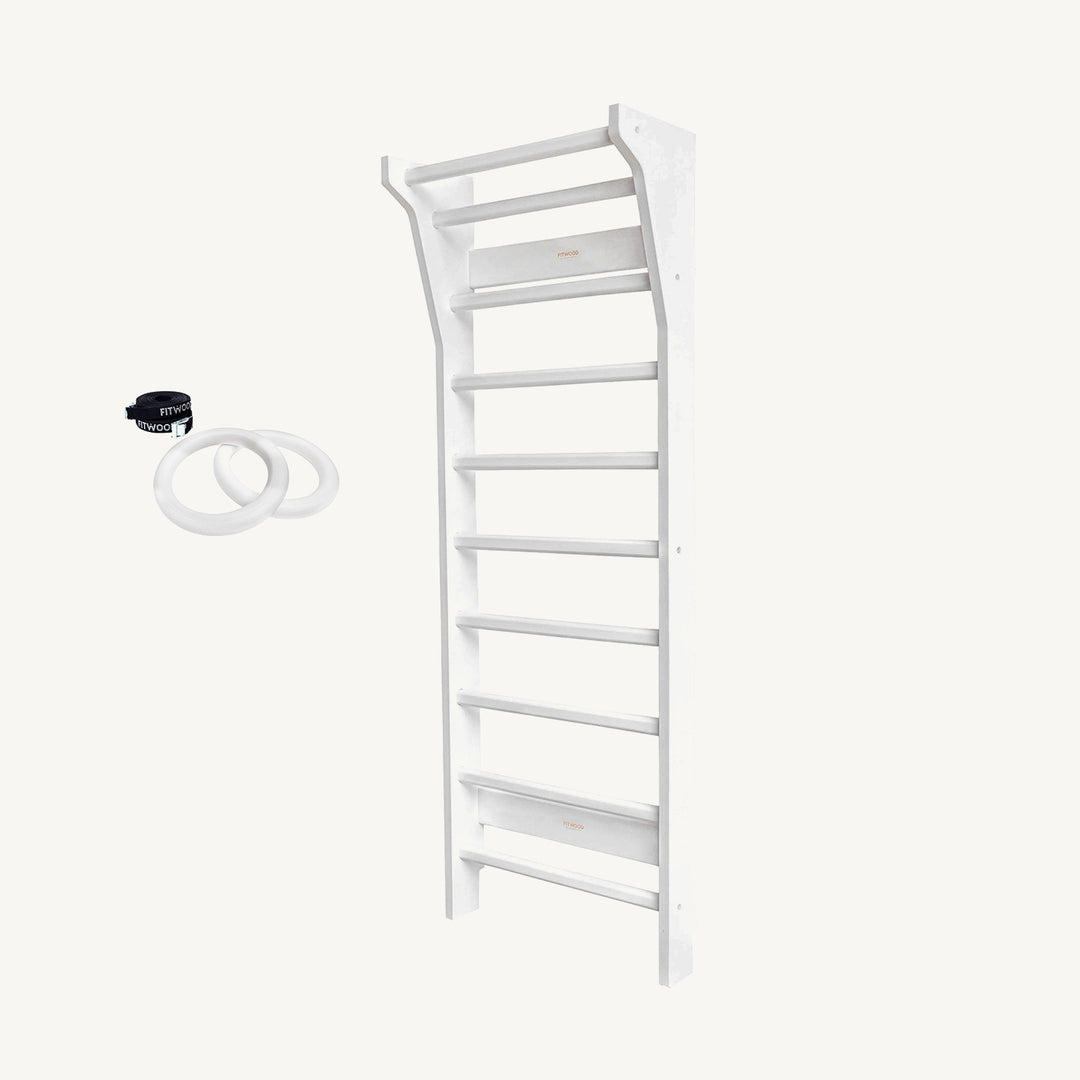 FitWood - TAIMI Mini Wall Bars for Kids - White - All Mamas Children