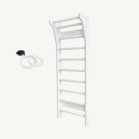FitWood - TAIMI Mini Wall Bars for Kids - White - All Mamas Children