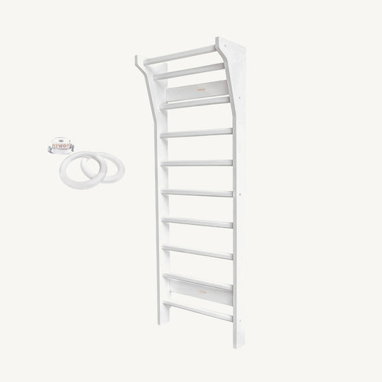 FitWood - TAIMI Mini Wall Bars for Kids - White - All Mamas Children