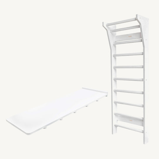 FitWood - TAIMI Mini Wall Bars for Kids - White - All Mamas Children