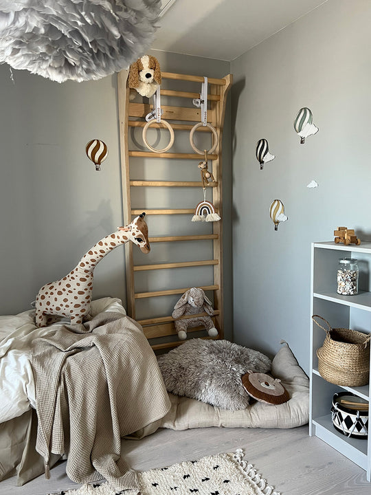 FitWood - TAIMI Wall Bars for Kids & Adults - White and Birch - All Mamas Children