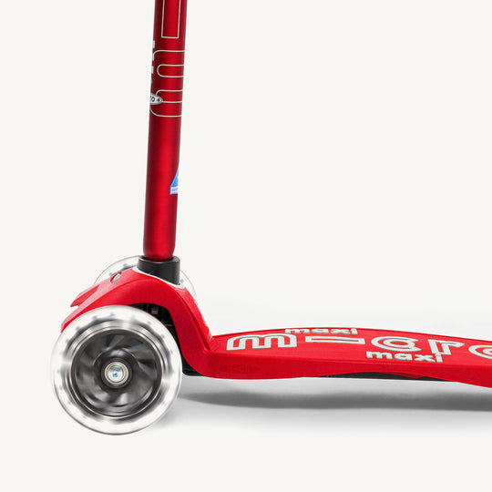 Micro Scooters Maxi Micro Scooter Deluxe LED - Red - All Mamas Children