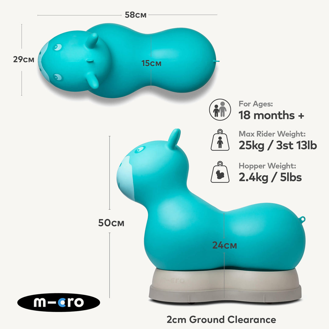 Micro Scooters Air Hopper - Aqua - All Mamas Children