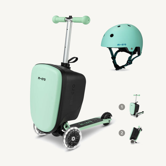 Micro Scooters Mini Micro Scooter Suitcase With Light up Wheels - Mint - All Mamas Children