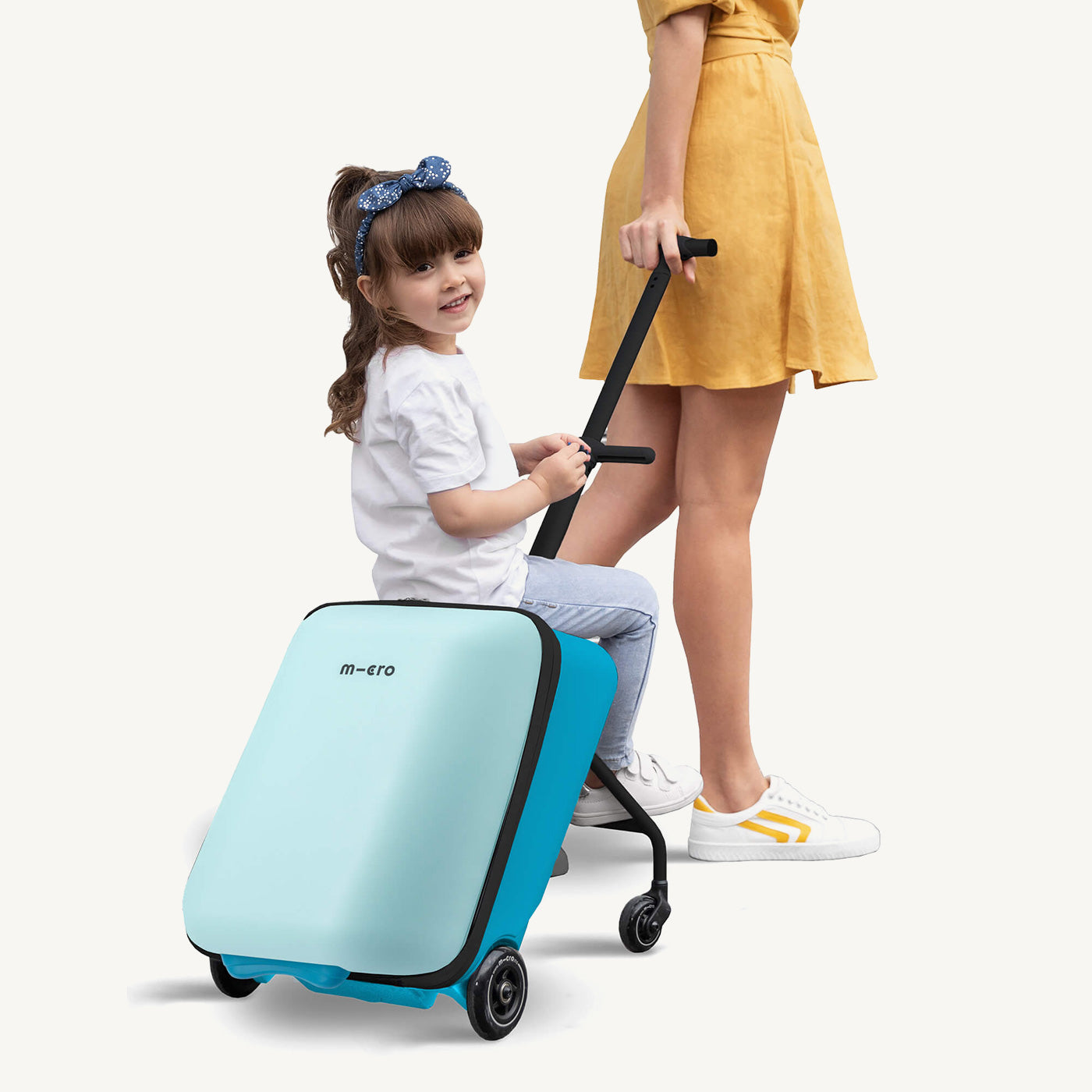Micro Scooters Eazy Ride On Luggage / Suitcase - Blue - All Mamas Children