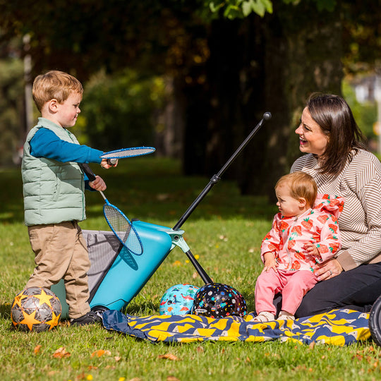 Micro Scooters Eazy Ride On Luggage / Suitcase - Blue - All Mamas Children