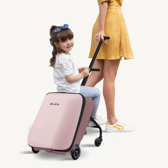 Micro Scooters Eazy Ride On Luggage / Suitcase - Pink - All Mamas Children