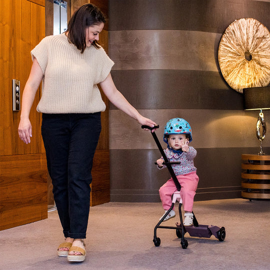 Micro Scooters Eazy Ride On Luggage / Suitcase - Pink - All Mamas Children