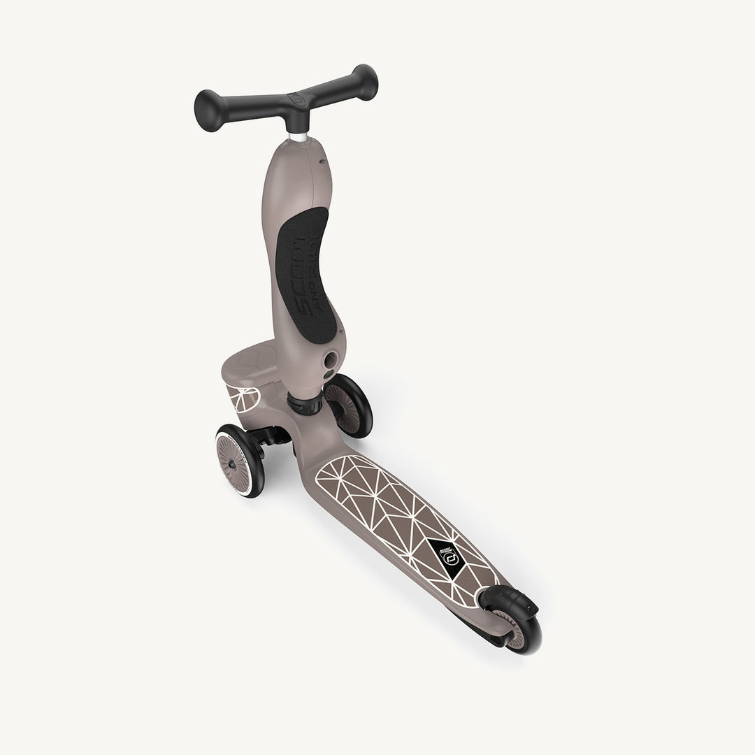 Scoot and Ride 2 in 1 Balance Bike / Scooter - Highway Kick 1 Lifestyle Brown Lines - All Mamas Children