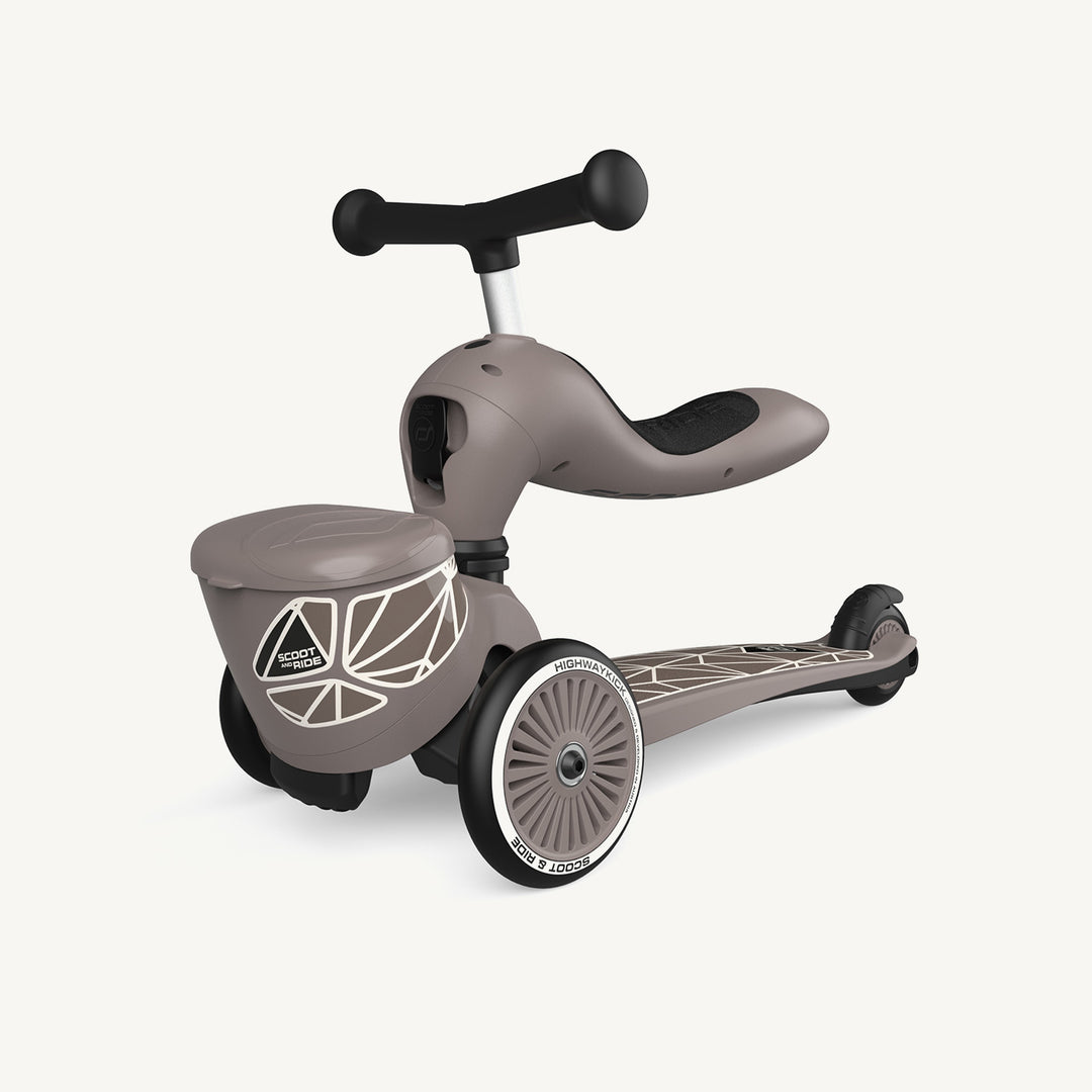 Scoot and Ride 2 in 1 Balance Bike / Scooter - Highway Kick 1 Lifestyle Brown Lines - All Mamas Children