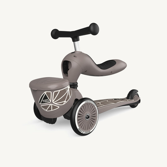 Scoot and Ride 2 in 1 Balance Bike / Scooter - Highway Kick 1 Lifestyle Brown Lines - All Mamas Children