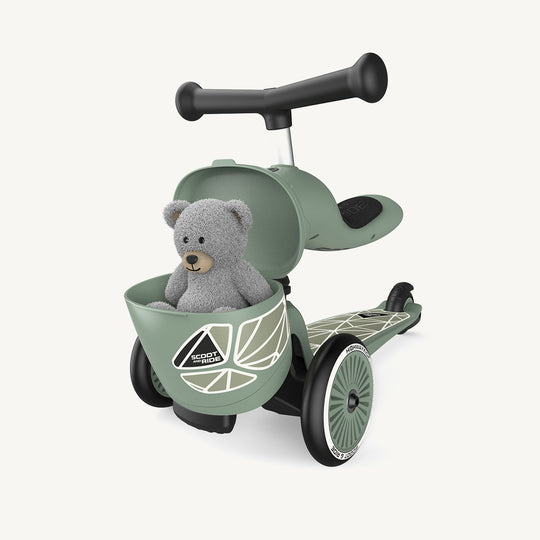 Scoot and Ride 2 in 1 Balance Bike / Scooter - Highway Kick 1 Lifestyle Green Lines - All Mamas Children