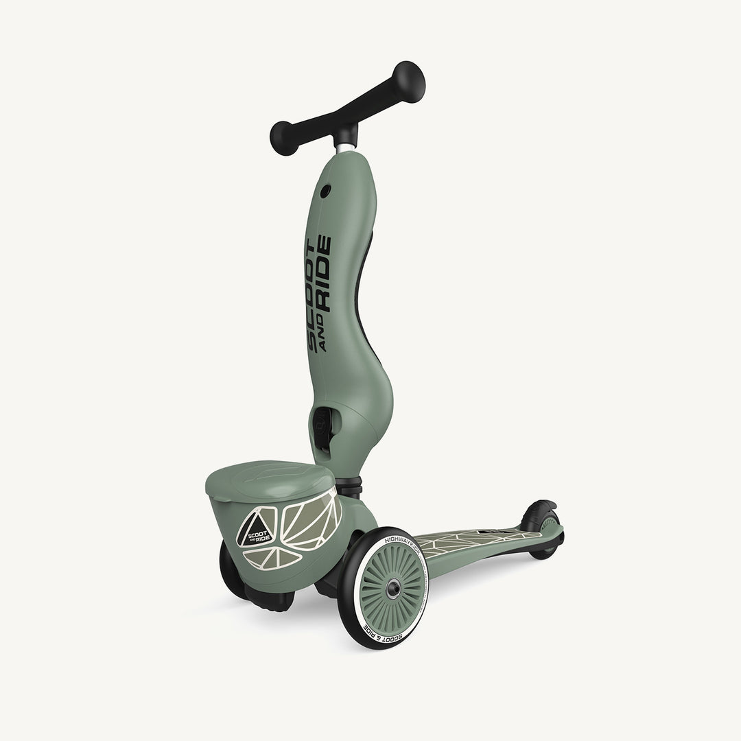 Scoot and Ride 2 in 1 Balance Bike / Scooter - Highway Kick 1 Lifestyle Green Lines - All Mamas Children