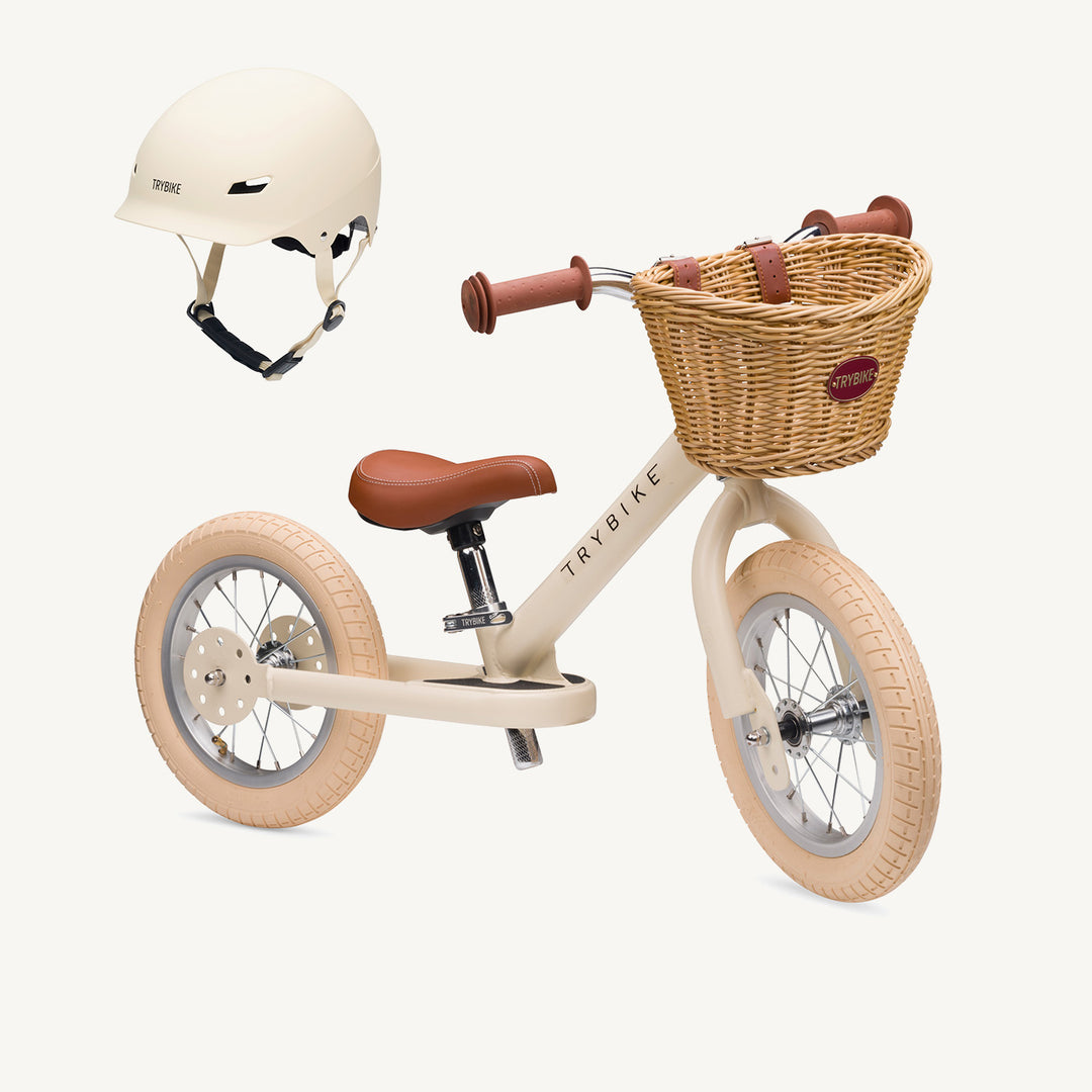 Trybike Steel Balance Trike - Matte - Vintage Cream - All Mamas Children
