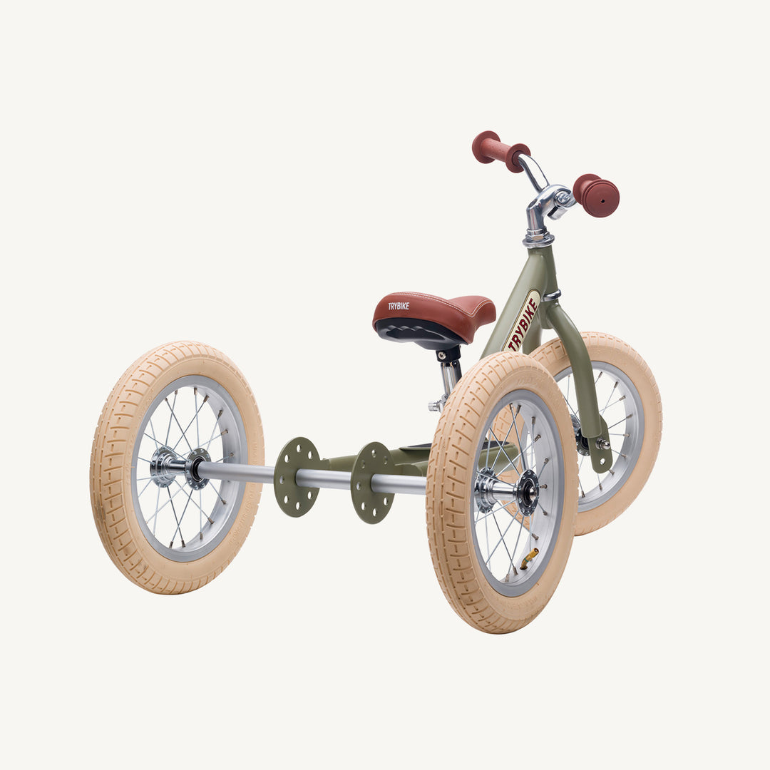 Trybike Steel Balance Trike - Matte - Vintage Green - All Mamas Children