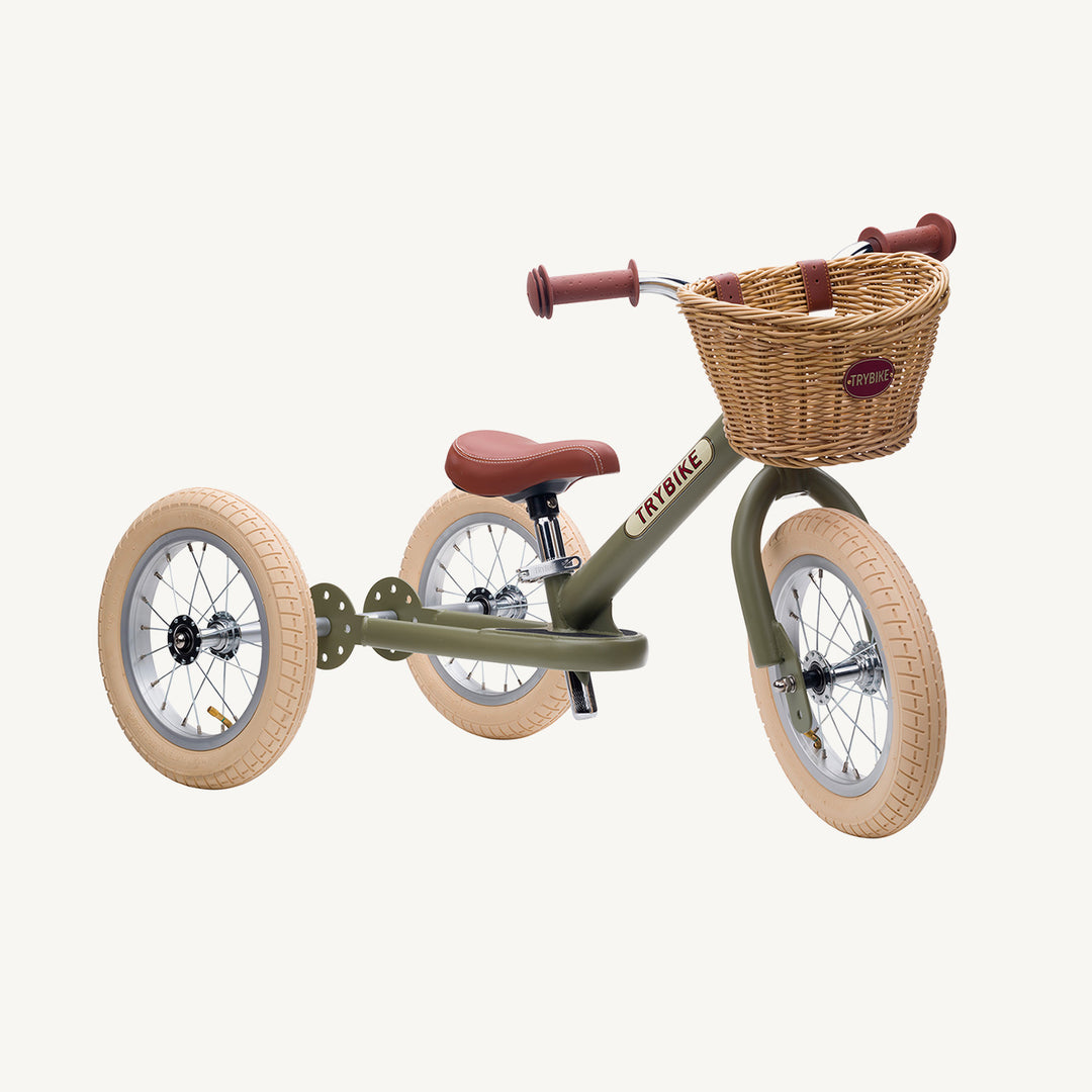 Trybike Steel Balance Trike - Matte - Vintage Green - All Mamas Children