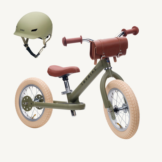 Trybike Steel Balance Trike - Matte - Vintage Green - All Mamas Children