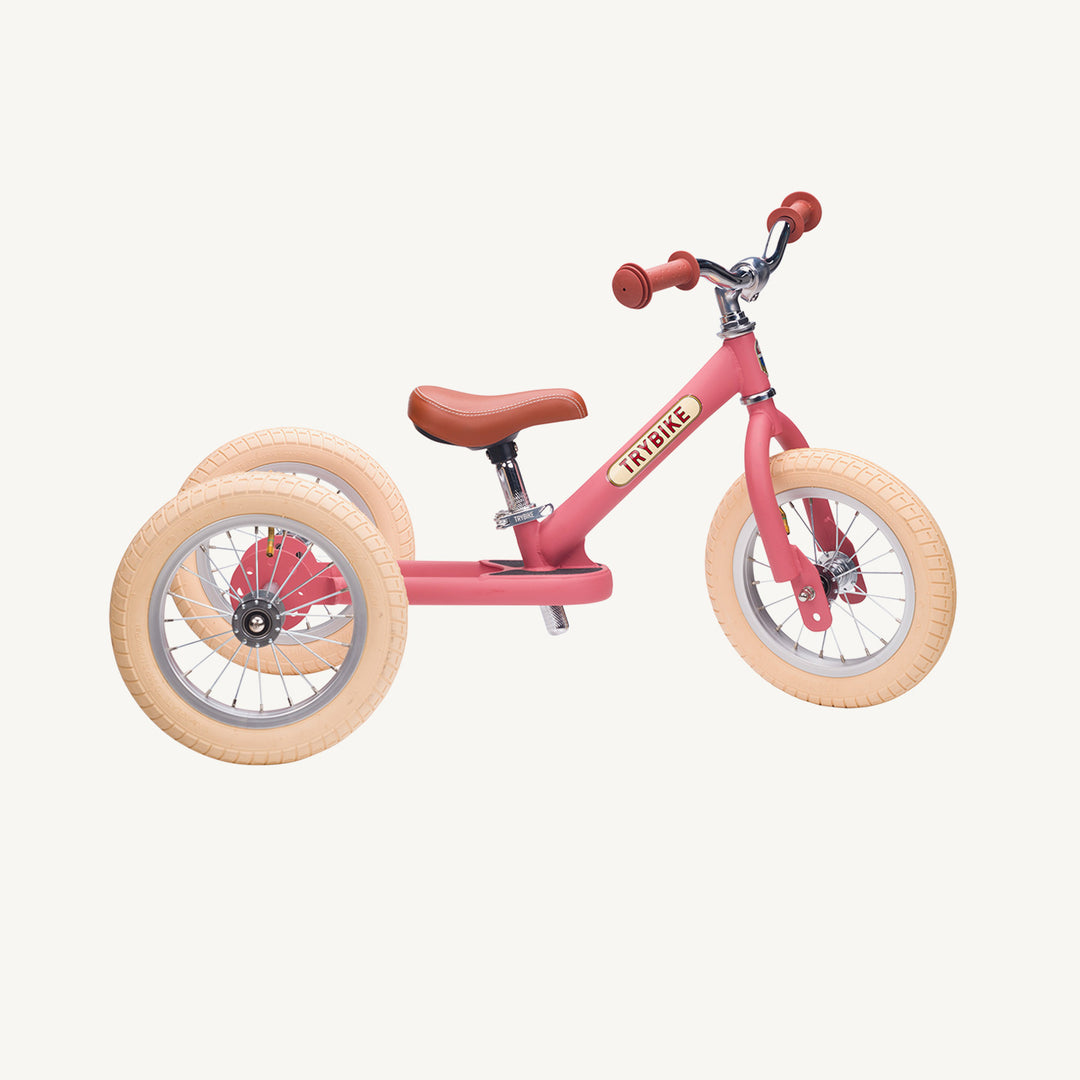 Trybike Steel Balance Trike - Matte - Vintage Pink - All Mamas Children