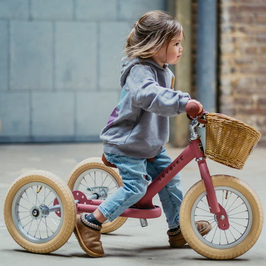 Trybike Steel Balance Trike - Matte - Vintage Pink - All Mamas Children
