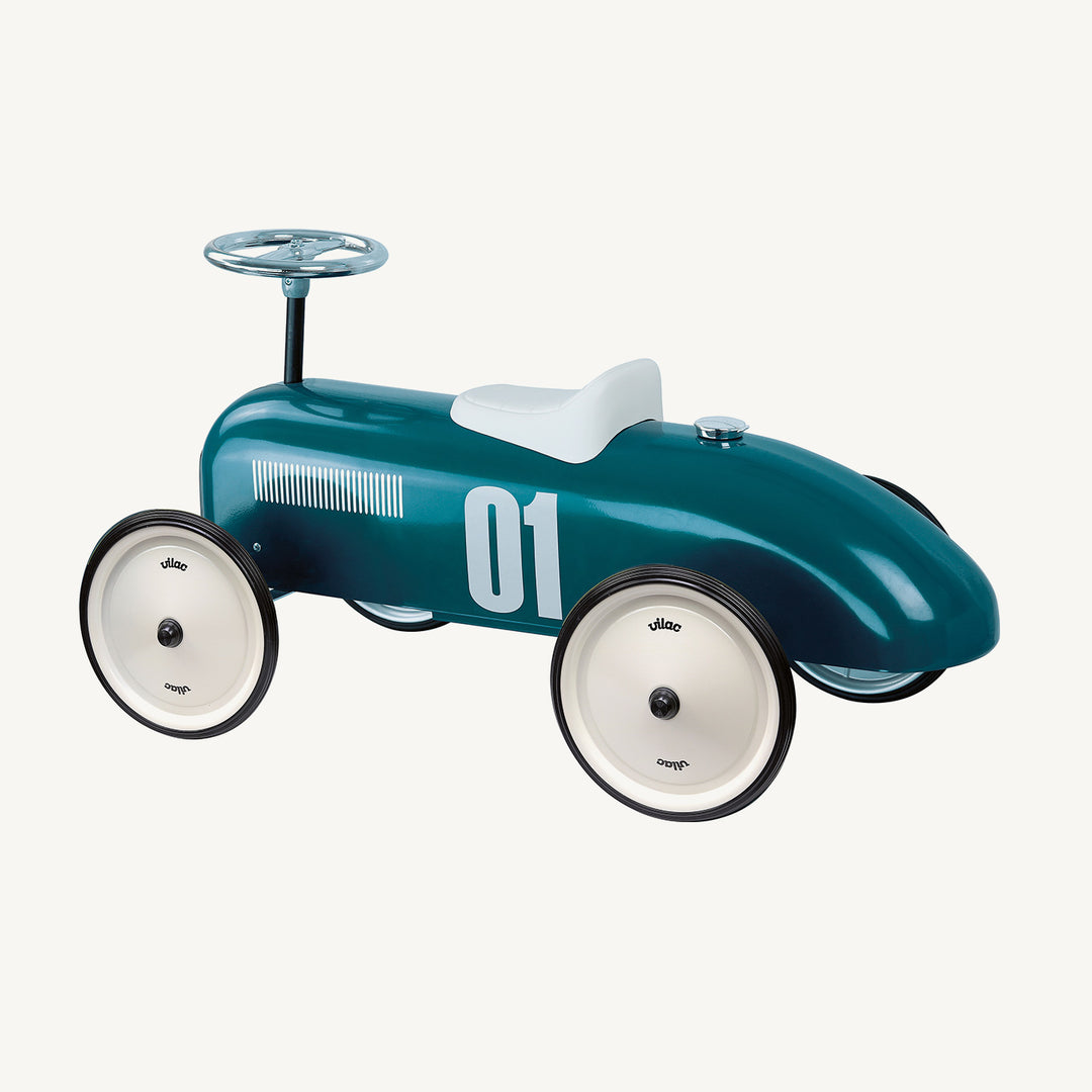 Vilac Ride On Classic Car - Petrol Blue - All Mamas Children
