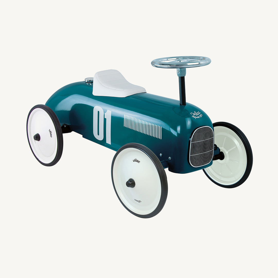 Vilac Ride On Classic Car - Petrol Blue - All Mamas Children