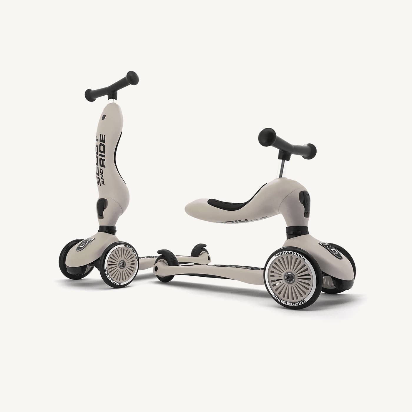 Scoot and Ride 2 in 1 Balance Bike / Scooter - Highwaykick 1 in Ash - All Mamas Children