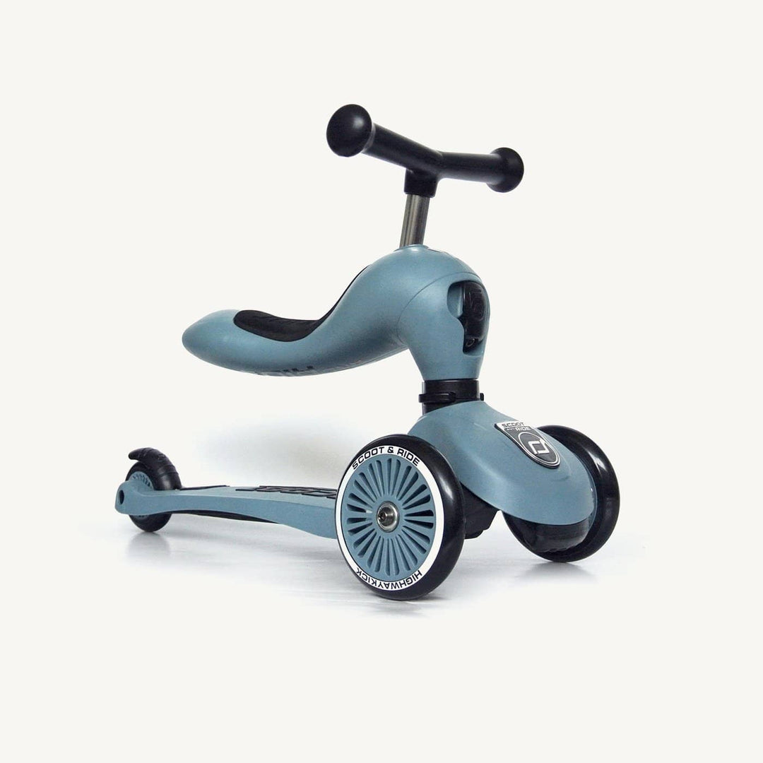 Scoot and Ride 2 in 1 Balance Bike / Scooter - Highwaykick 1 in Steel - All Mamas Children