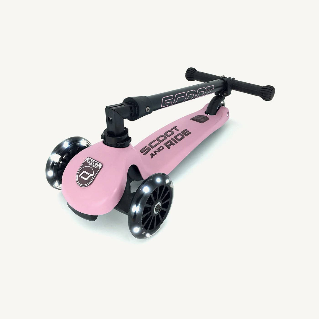 Scoot and Ride Scooter - Highwaykick 3 LED in Rose - All Mamas Children