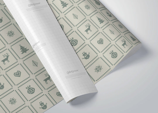 Retro Festive Knits Recyclable Wrapping Paper & Tags - All Mamas Children