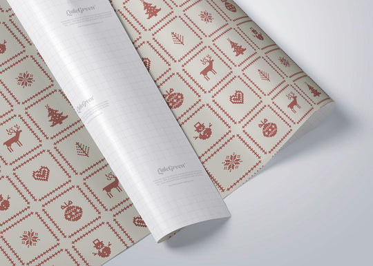 Retro Festive Knits Recyclable Wrapping Paper & Tags - All Mamas Children
