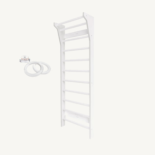 FitWood - TAIMI Wall Bars for Kids & Adults - White - All Mamas Children