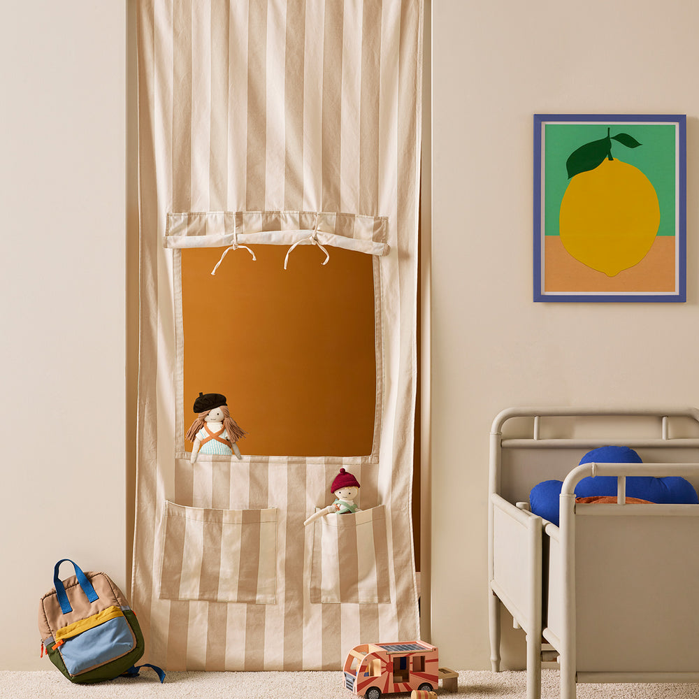 Kid's Concept - Doorway Kiosk Play Set - Beige Stripe - All Mamas Children