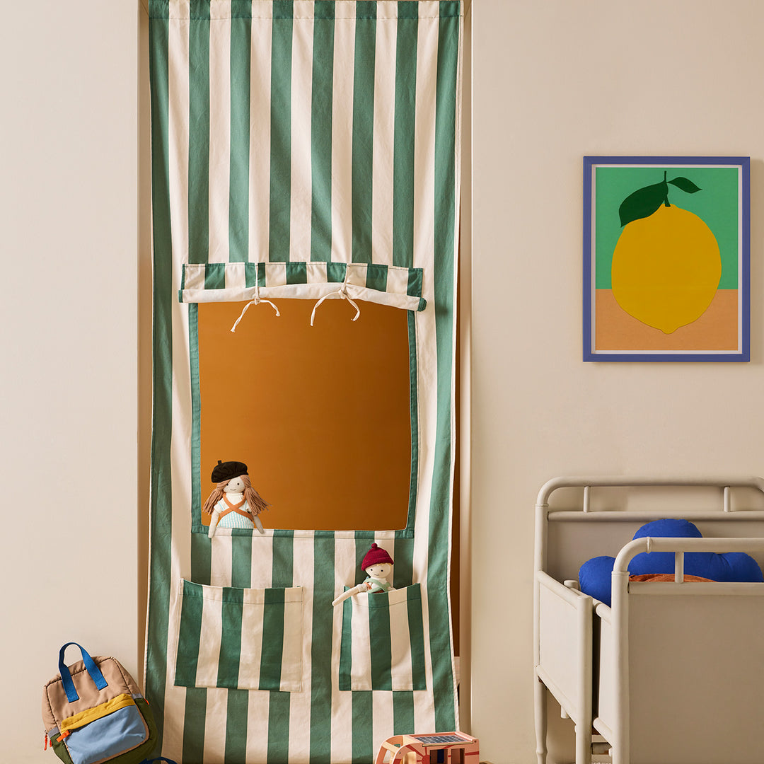 Kid's Concept - Doorway Kiosk Play Set - Green Stripe - All Mamas Children