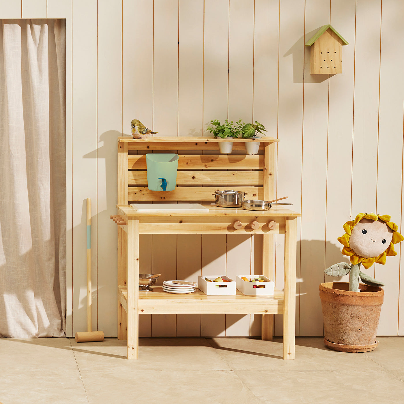 Outdoor play kitchen plastic outlet