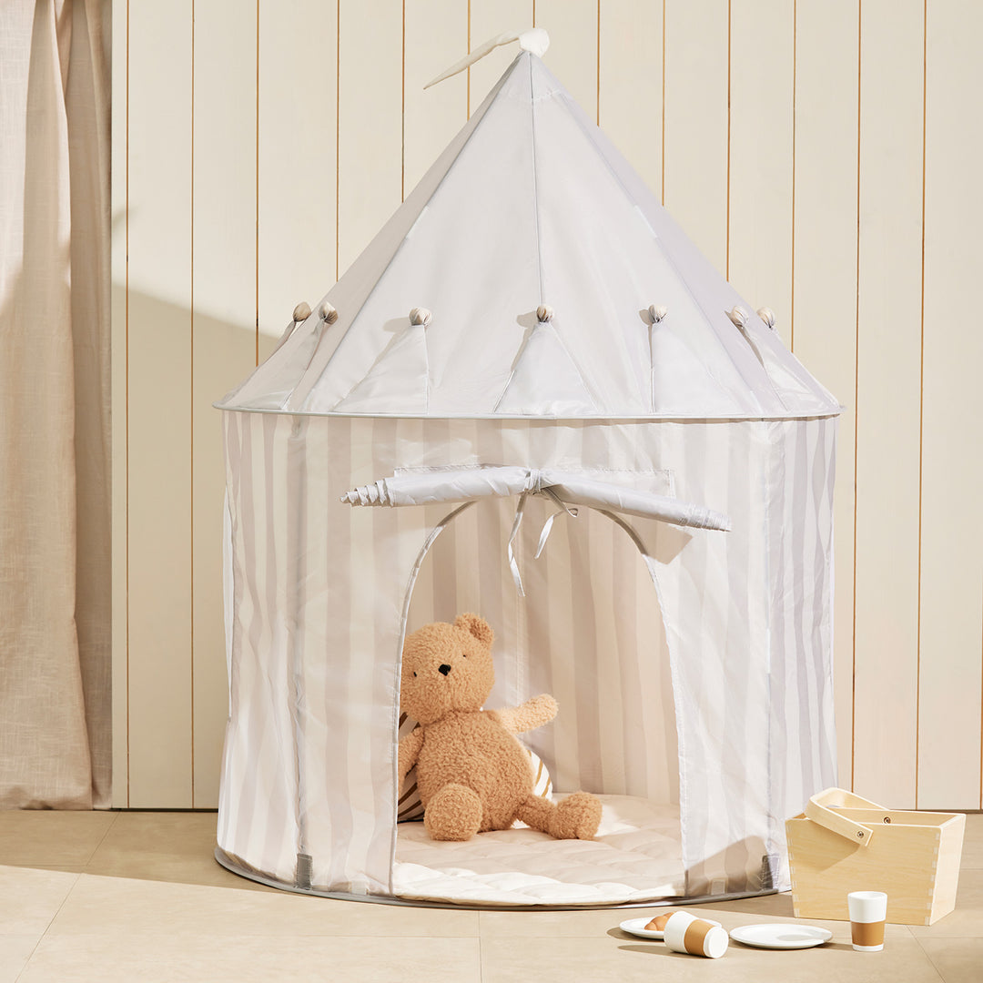 Kid's Concept - Play Tent Stripe Grey - All Mamas Children