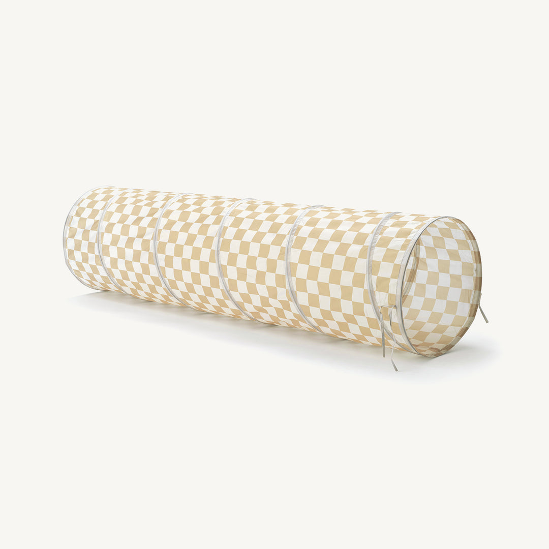 Kid's Concept - Play Tunnel Chequer Yellow - All Mamas Children