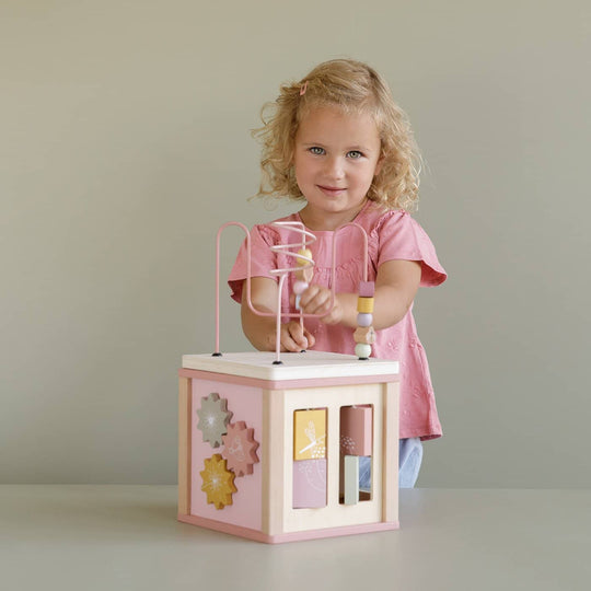Little Dutch - Wooden Activity Cube Flowers - All Mamas Children