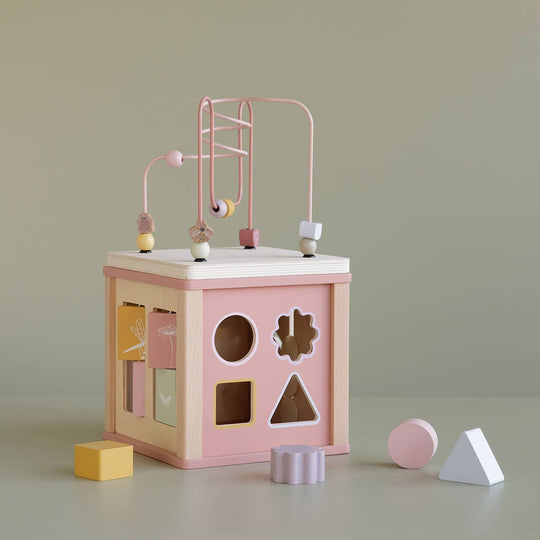 Little Dutch - Wooden Activity Cube Flowers - All Mamas Children