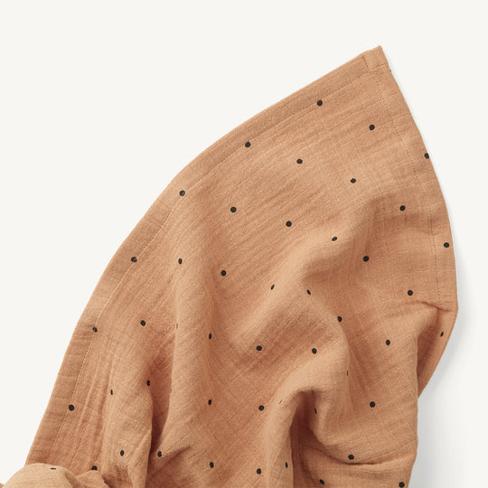 Liewood - Ben Organic Cotton Muslin Swaddle Solid - Classic Dot Tuscany Rose - All Mamas Children