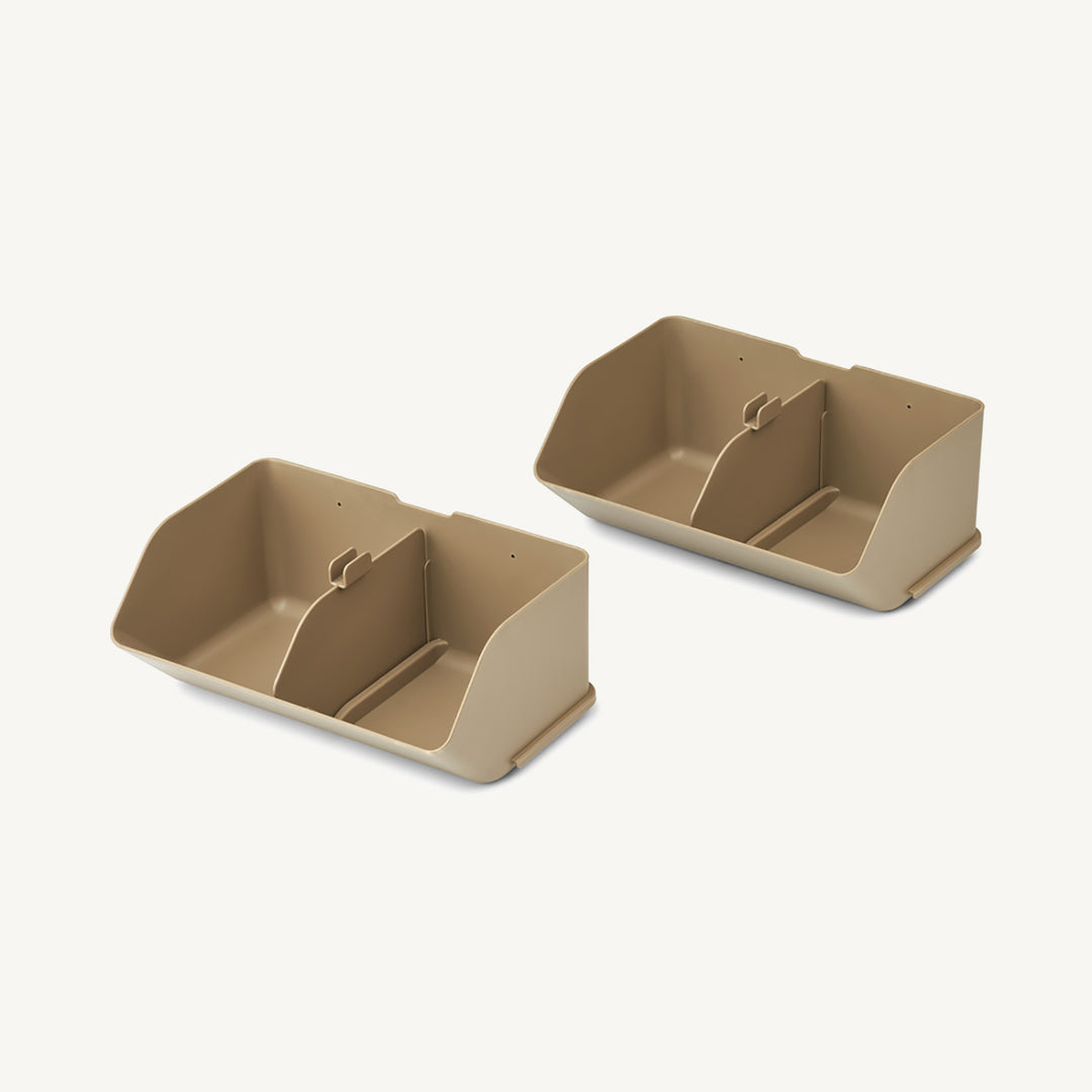 Liewood - Rosemary Desktop Organizer Medium 2-pack - Oat - All Mamas Children
