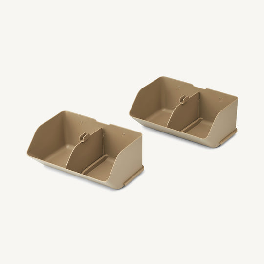 Liewood - Rosemary Desktop Organizer Medium 2-pack - Oat - All Mamas Children
