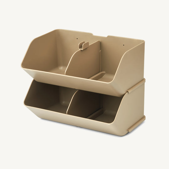 Liewood - Rosemary Desktop Organizer Medium 2-pack - Oat - All Mamas Children