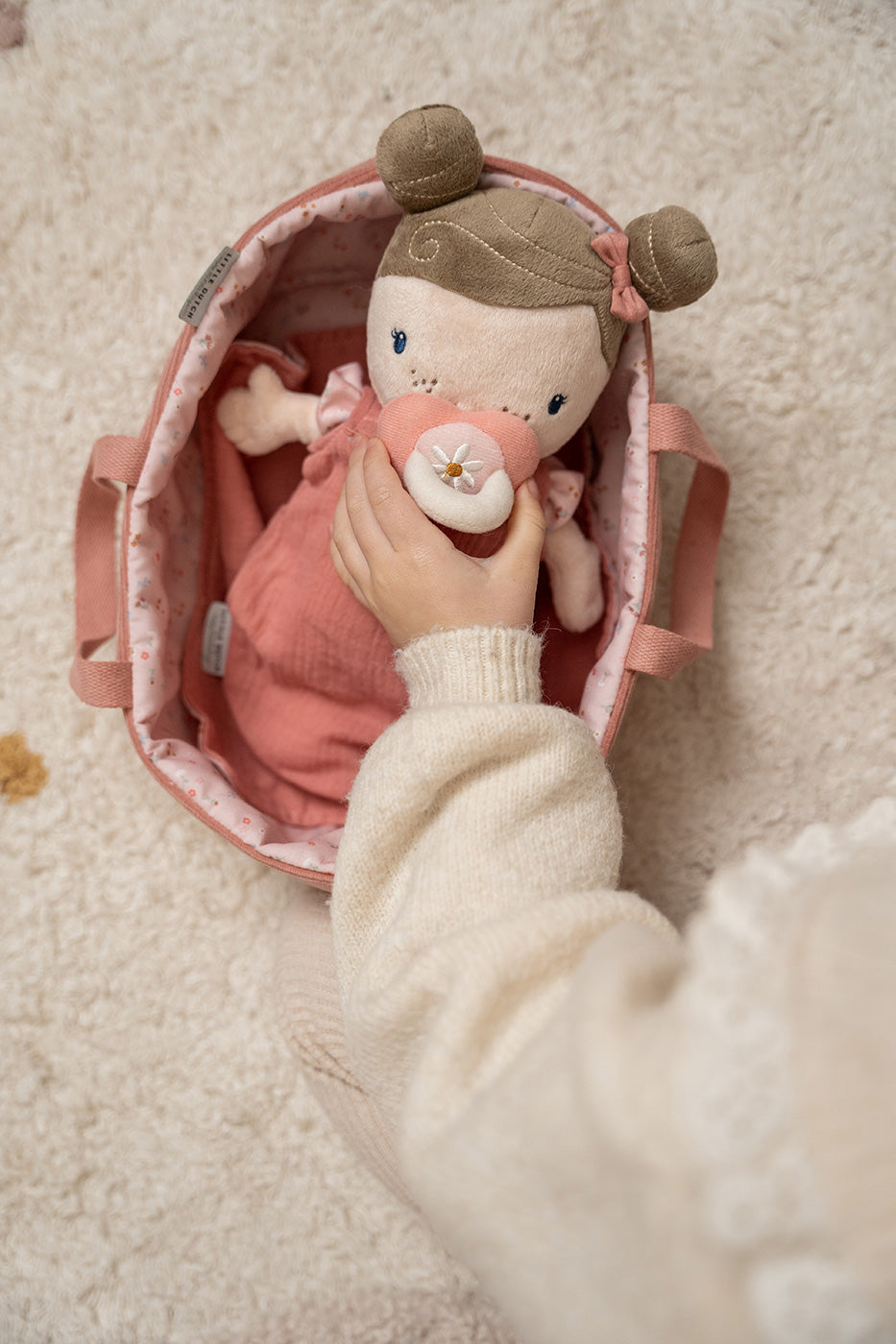 Little Dutch - Baby Doll Rosa Play Set With Travel Cot - All Mamas Children