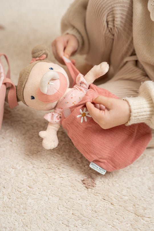 Little Dutch - Baby Doll Rosa Play Set With Travel Cot - All Mamas Children