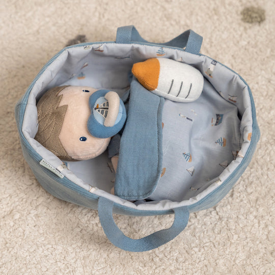 Little Dutch - Baby Doll Jim Play Set With Travel Cot - All Mamas Children