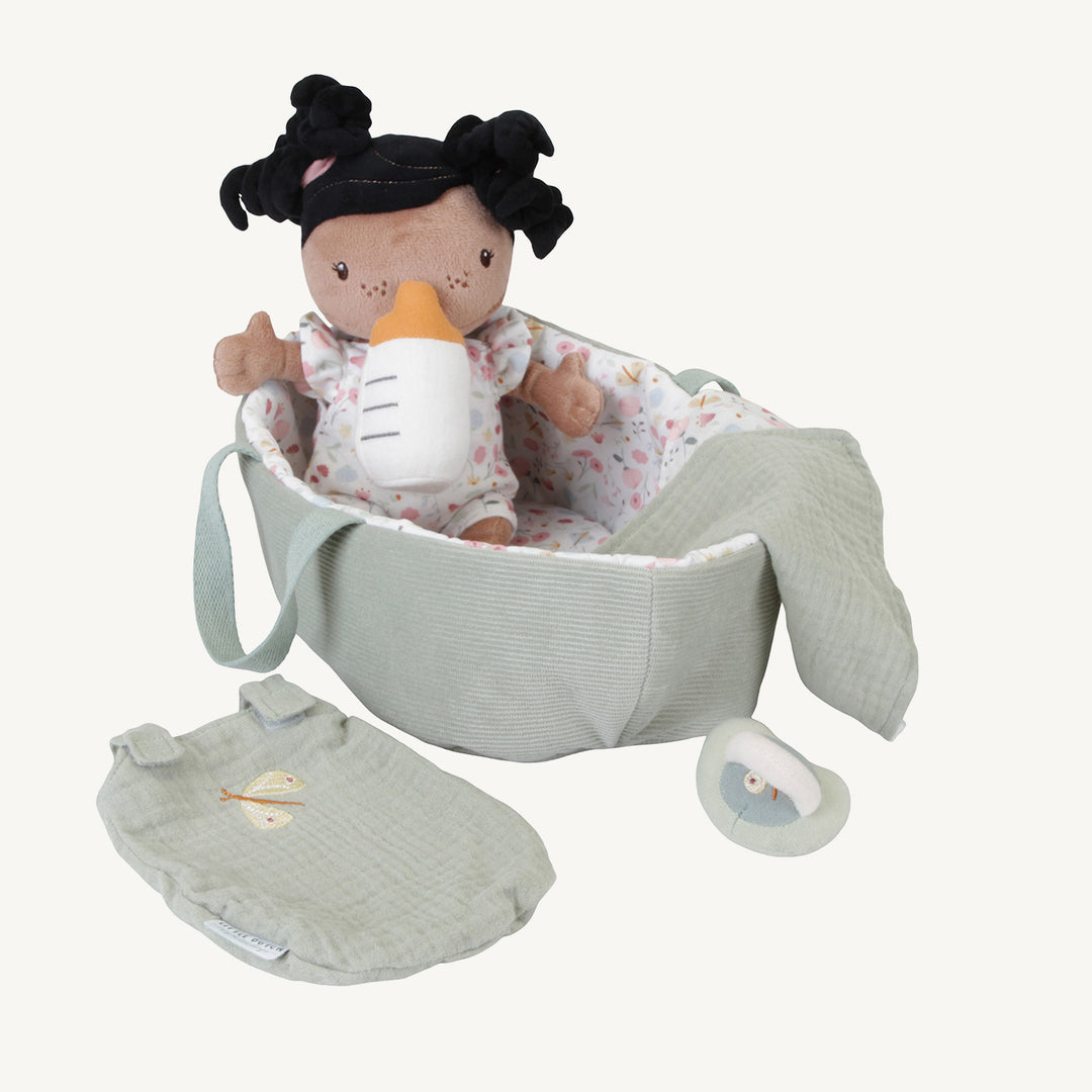 Little Dutch - Baby Doll Evi Play Set With Travel Cot - All Mamas Children