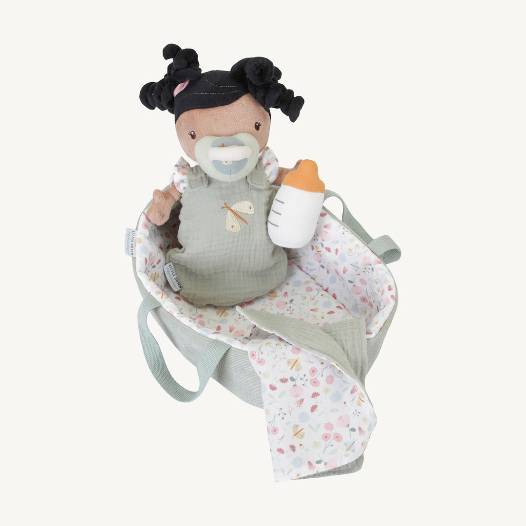 Little Dutch - Baby Doll Evi Play Set With Travel Cot - All Mamas Children