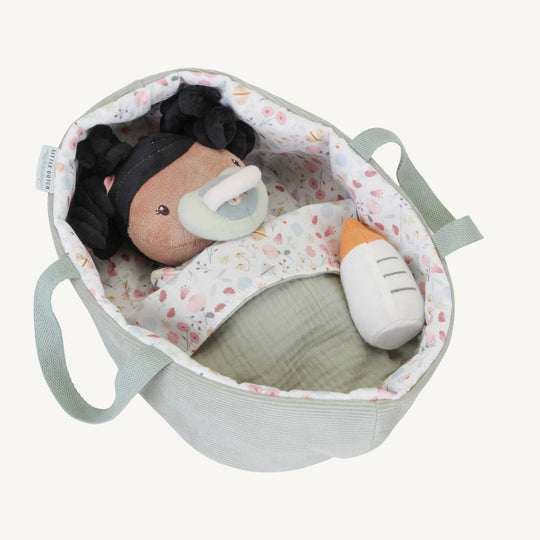 Little Dutch - Baby Doll Evi Play Set With Travel Cot - All Mamas Children