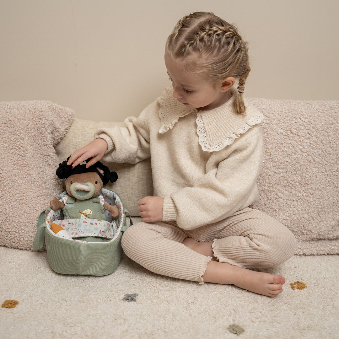 Little Dutch - Baby Doll Evi Play Set With Travel Cot - All Mamas Children