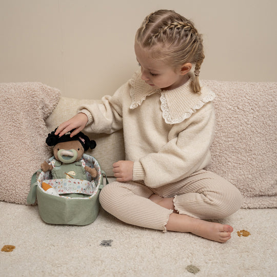 Little Dutch - Baby Doll Evi Play Set With Travel Cot - All Mamas Children